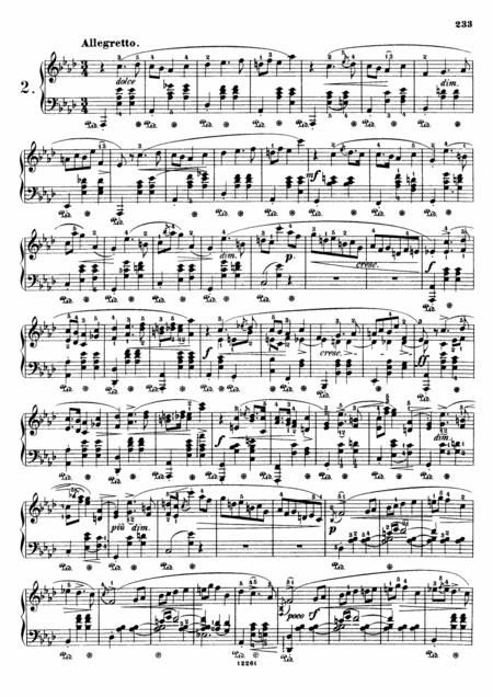 Chopin Mazurka Op 59 No 2 In Ab Major Original Version Sheet Music