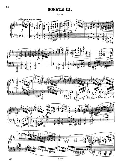 Chopin Sonata No 3 In B Minor Op 58 Full Complete Version Sheet Music