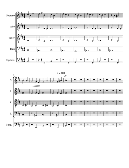 Free Sheet Music Choral In B Minor