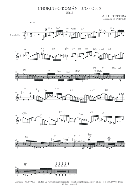 Chorinho Romntico Op 6 Sheet Music