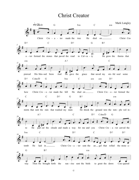 Christ Creator Sheet Music