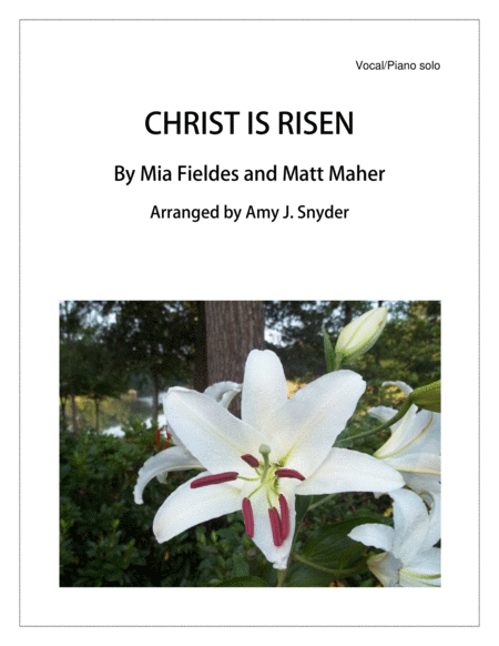 Christ Is Risen Vocal Solo Sheet Music