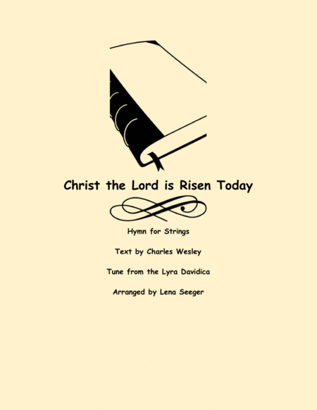 Christ The Lord Is Risen String Trio Sheet Music