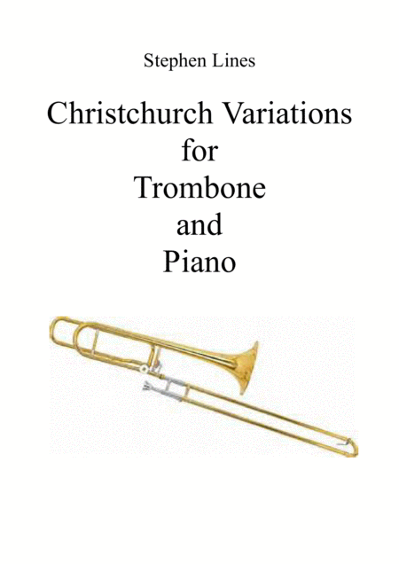 Free Sheet Music Christchurch Variations For Trombone And Piano