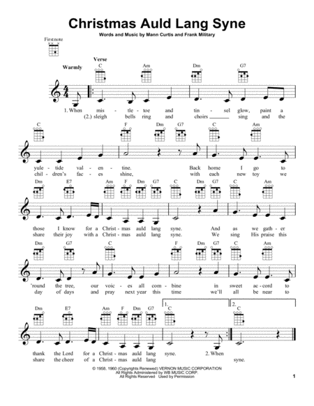 Christmas Auld Lang Syne Sheet Music