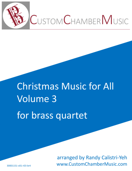 Christmas Carols For All Volume 3 For Brass Quartet Sheet Music