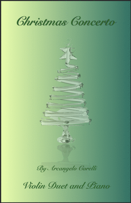 Free Sheet Music Christmas Concerto Allegro By Corelli For Violin Duet Or Solo With Optional Piano