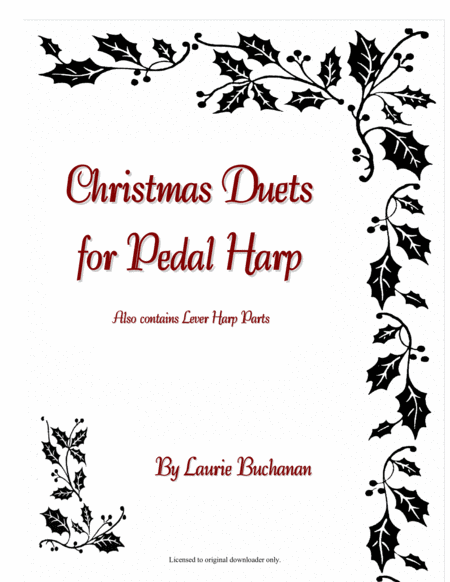 Christmas Duets For Pedal Harp Sheet Music