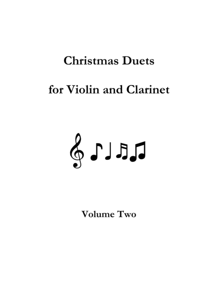 Free Sheet Music Christmas Duets For Violin And Clarinet Volume Two