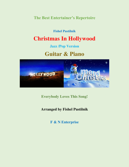 Christmas In Hollywood Piano Background For Guitar And Piano Sheet Music