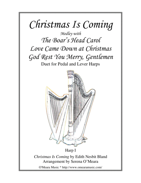 Free Sheet Music Christmas Is Coming Harp I