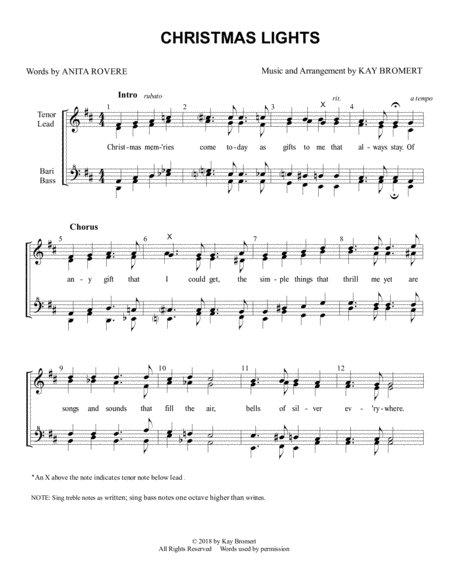 Christmas Lights Sheet Music