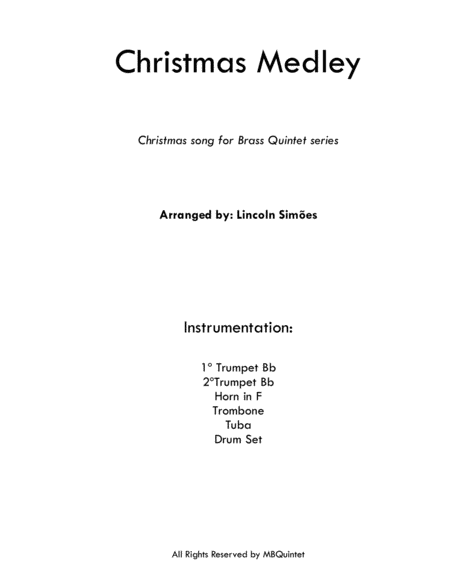 Free Sheet Music Christmas Medley For Brass Quintet