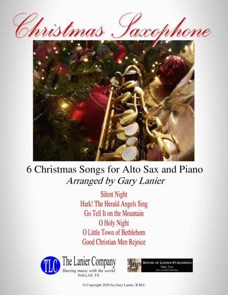 Christmas Saxophone 6 Christmas Songs For Alto Sax Piano With Score Parts Sheet Music