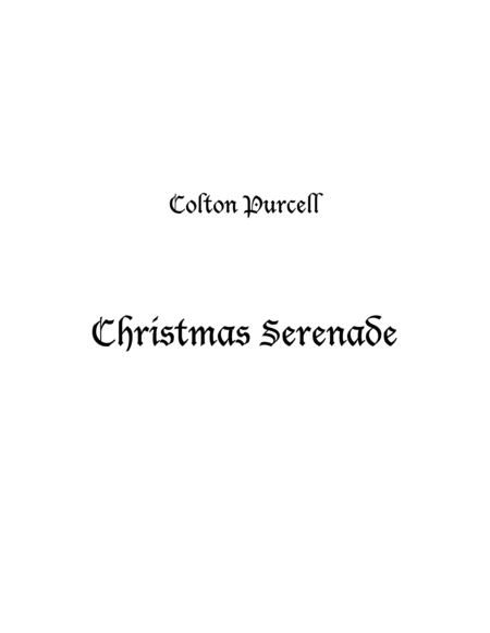 Christmas Serenade Sheet Music