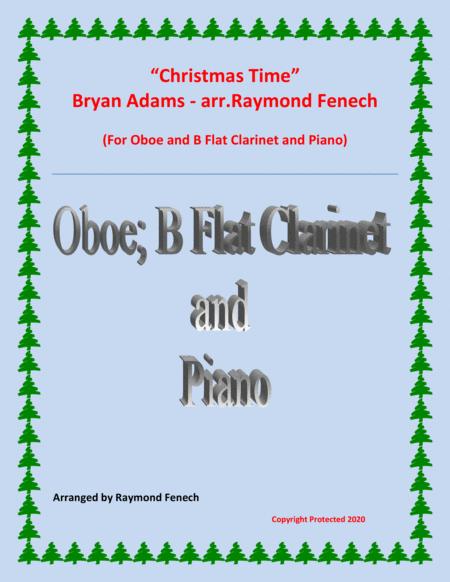 Free Sheet Music Christmas Time Bryan Adams Oboe Bb Clarinet And Piano