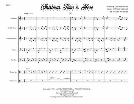 Christmas Time Is Here For Steel Band Sheet Music