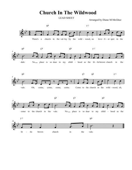 Church In The Wildwood Lead Sheet Sheet Music