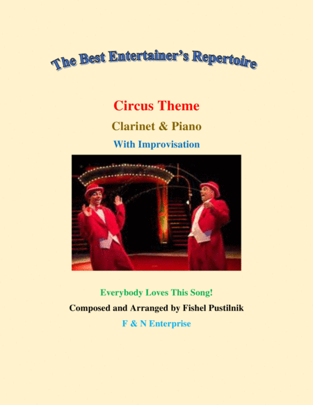 Circus Theme With Improvisation Piano Background For Clarinet And Piano Sheet Music