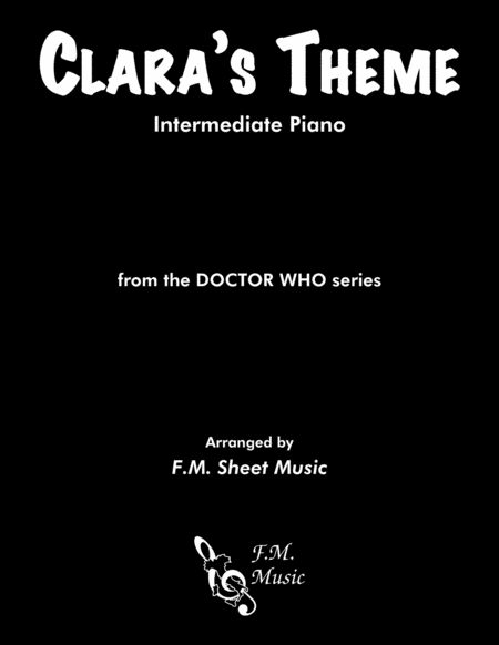 Free Sheet Music Claras Theme From Doctor Who Intermediate Piano