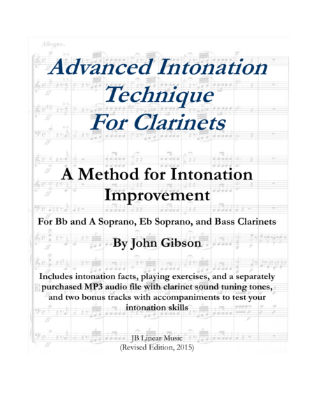 Free Sheet Music Clarinet Advanced Intonation Technique