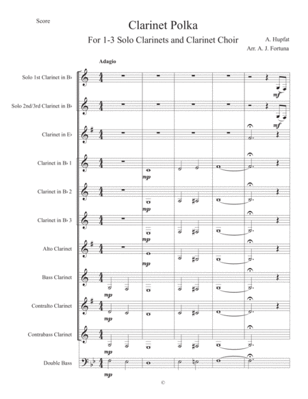 Clarinet Polka Sheet Music