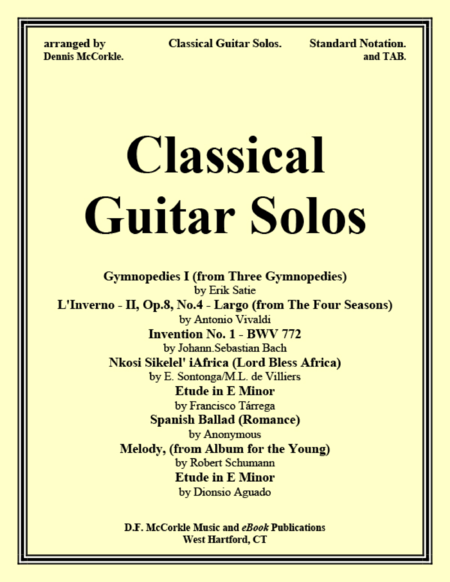 Classical Guitar Solos Collection Sheet Music