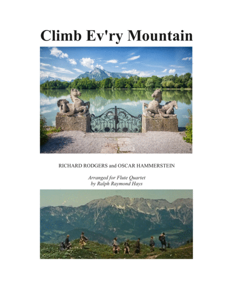 Climb Ev Ry Mountain For Flute Quartet Sheet Music