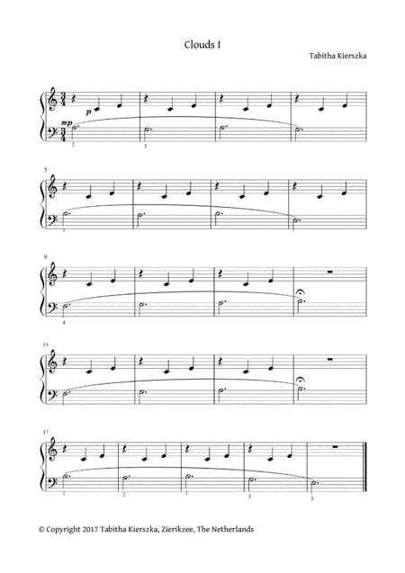 Free Sheet Music Clouds