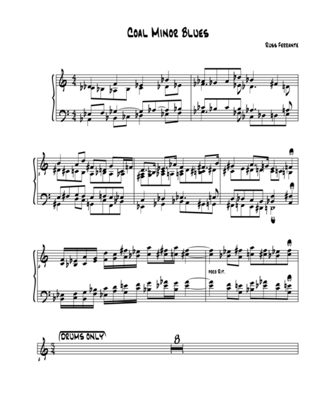 Coal Minor Blues Sheet Music