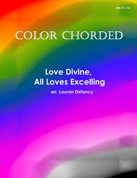 Free Sheet Music Color Chorded Loved Divine All Loves Excelling