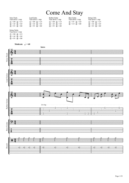 Come And Stay Sheet Music