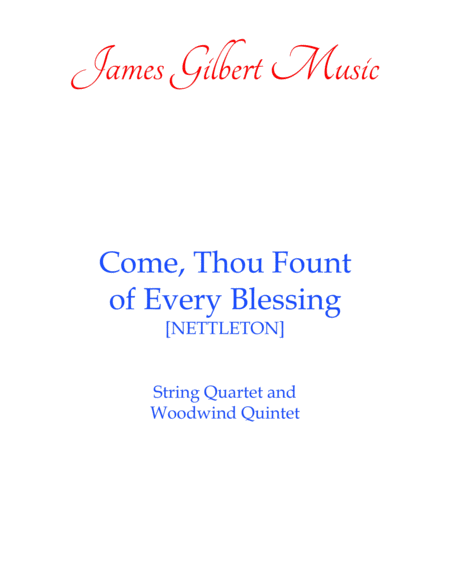 Come Thou Fount Of Every Blessing Ie113 Sheet Music