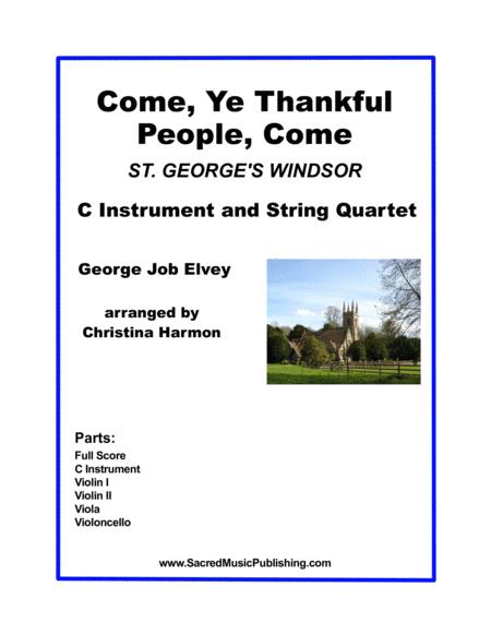 Come Ye Thankful People Come String Quartet Sheet Music