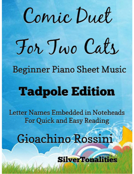 Comic Duet For Two Cats Beginner Piano Sheet Music Tadpole Edition Sheet Music