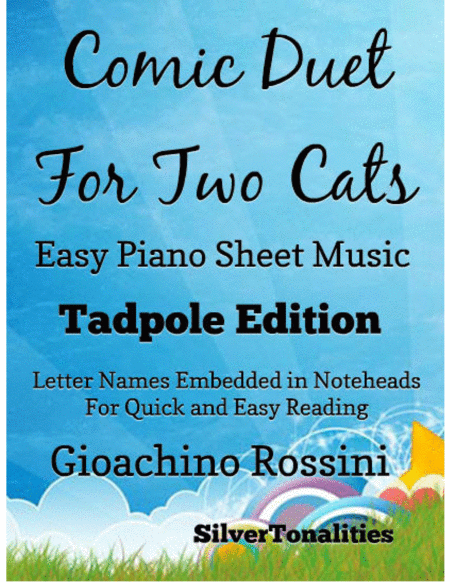 Comic Duet For Two Cats Easy Piano Sheet Music Tadpole Edition Sheet Music