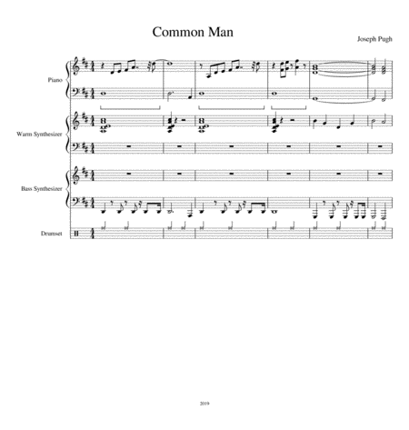 Commom Man Sheet Music