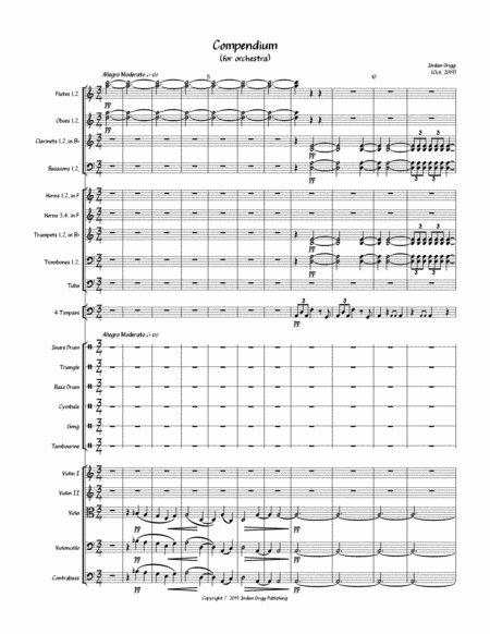 Compendium For Orchestra Sheet Music