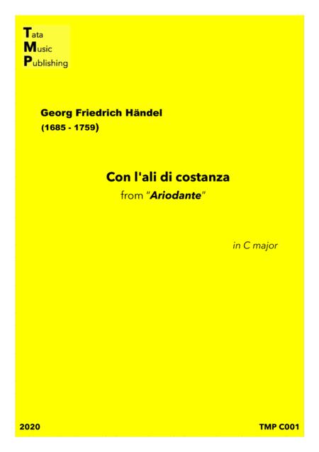 Con L Ali Di Costanza Ariodante Sheet Music