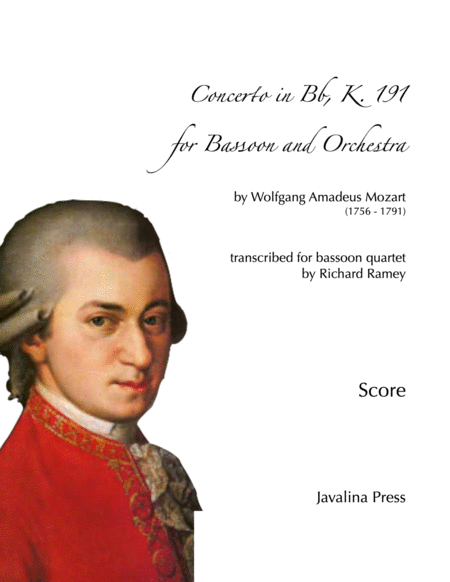 Free Sheet Music Concerto For Bassoon K 191