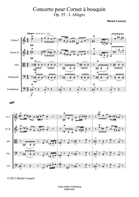 Concerto For Cornetto Score Sheet Music