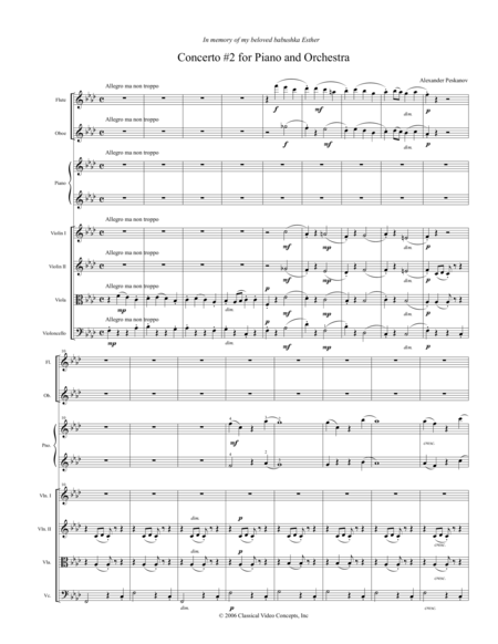 Concerto No 2 Ukrainian Concerto Orchestra Score Sheet Music