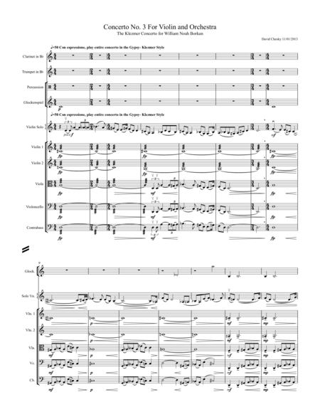 Free Sheet Music Concerto No 3 For Violin And Orchestra