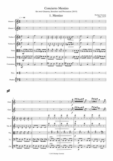 Free Sheet Music Concierto Mestizo