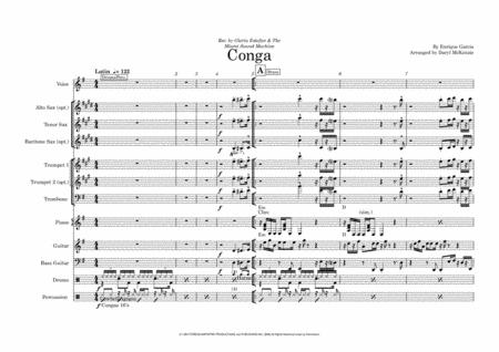 Free Sheet Music Conga Vocal With Small Band 3 6 Horns Key Of Em