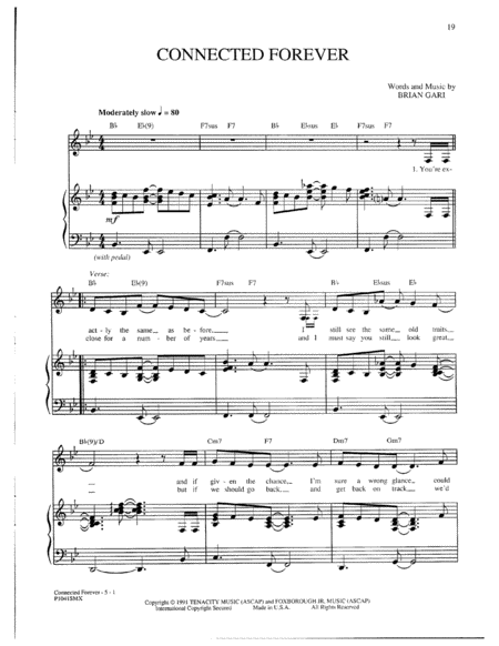 Connected Forever Sheet Music