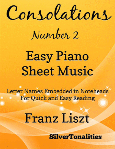 Free Sheet Music Consolations Number 2 Easy Piano Sheet Music