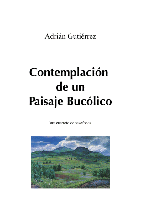 Free Sheet Music Contemplacin De Un Paisaje Buclico