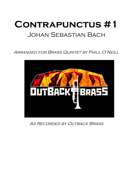 Free Sheet Music Contrapunctus 1