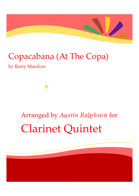 Copacabana At The Copa Clarinet Quintet Sheet Music